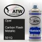 Preview: Opel, Carbon Flash Metallic, 501Q: 400ml Sprühdose, von ATW Autoteile West.